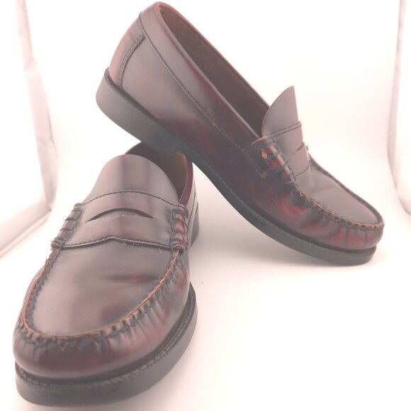 G.H. Bass Walton Burgundy Penny Loafers 7.5M Men\'s main image 8